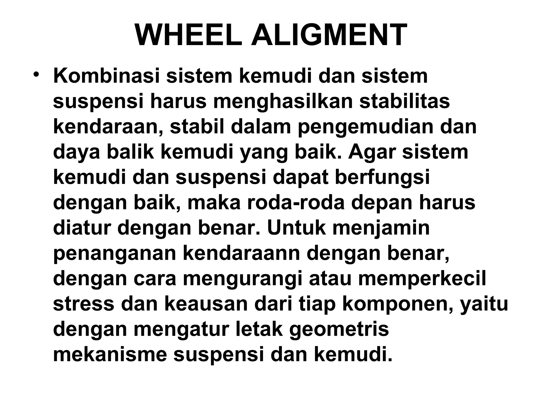 Wheel alighment | PPT