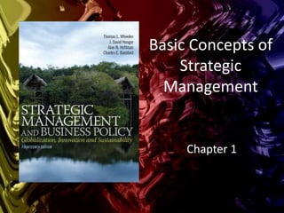 Basic Concepts of
Strategic
Management
Chapter 1
 
