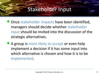 Social Responsibility and Ethics in Strategic Management | PPTX