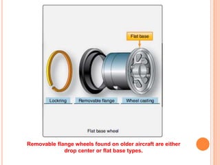 Removable flange wheels found on older aircraft are either
drop center or flat base types.
 