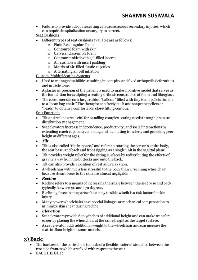 Wheelchair Prescription