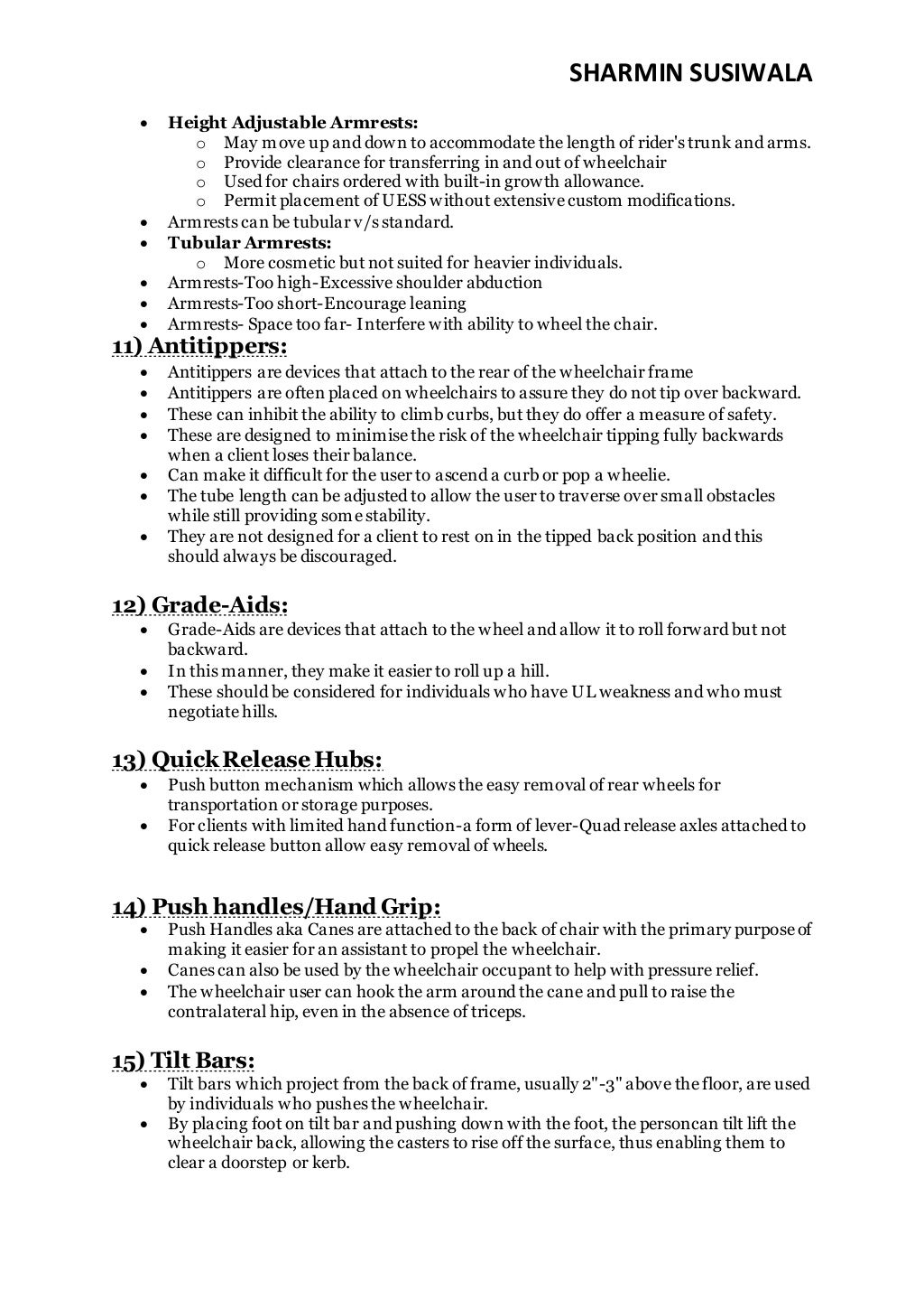 Wheelchair Prescription