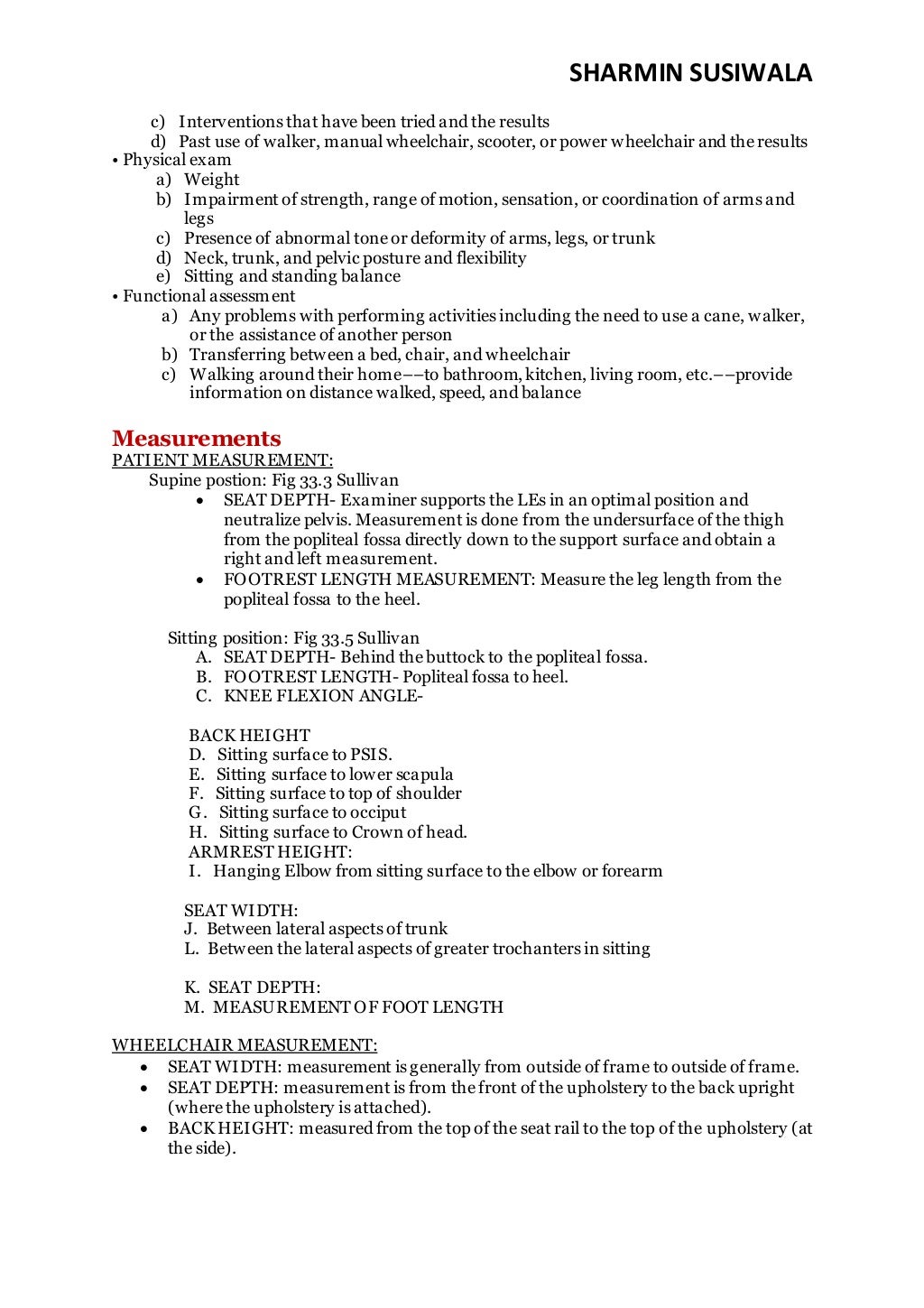 Wheelchair Prescription