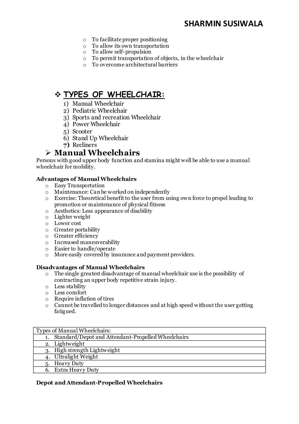 Wheelchair Prescription