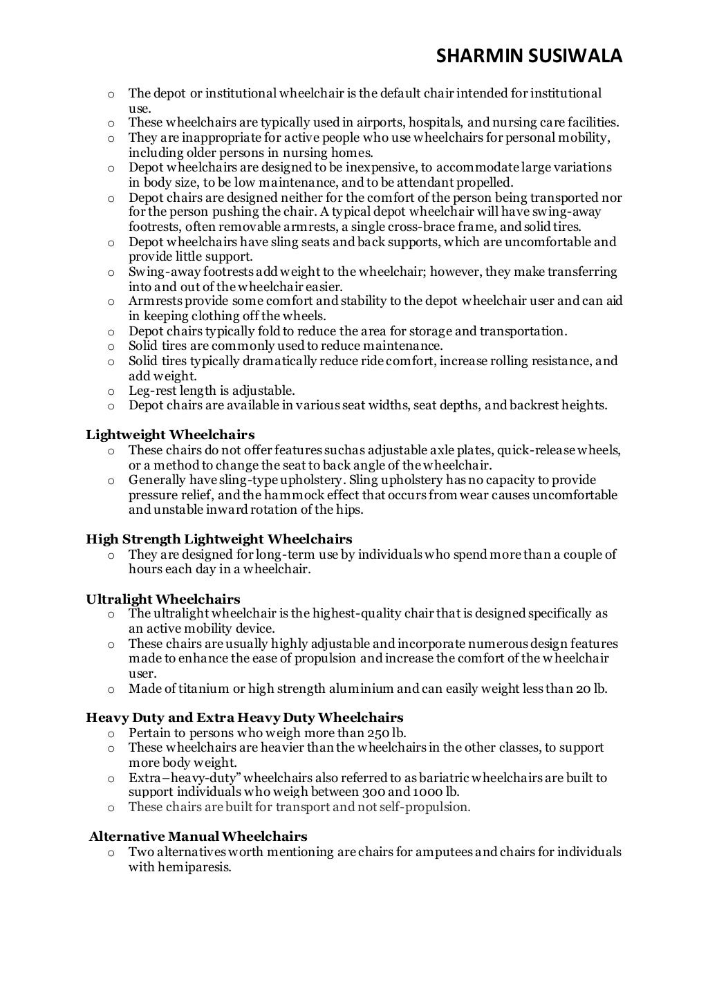 Wheelchair Prescription