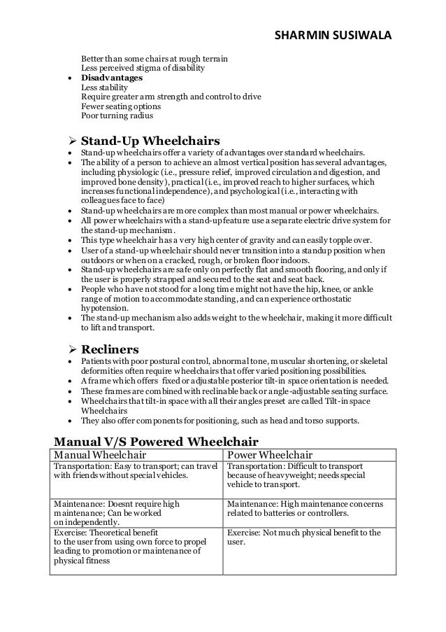 Wheelchair Prescription