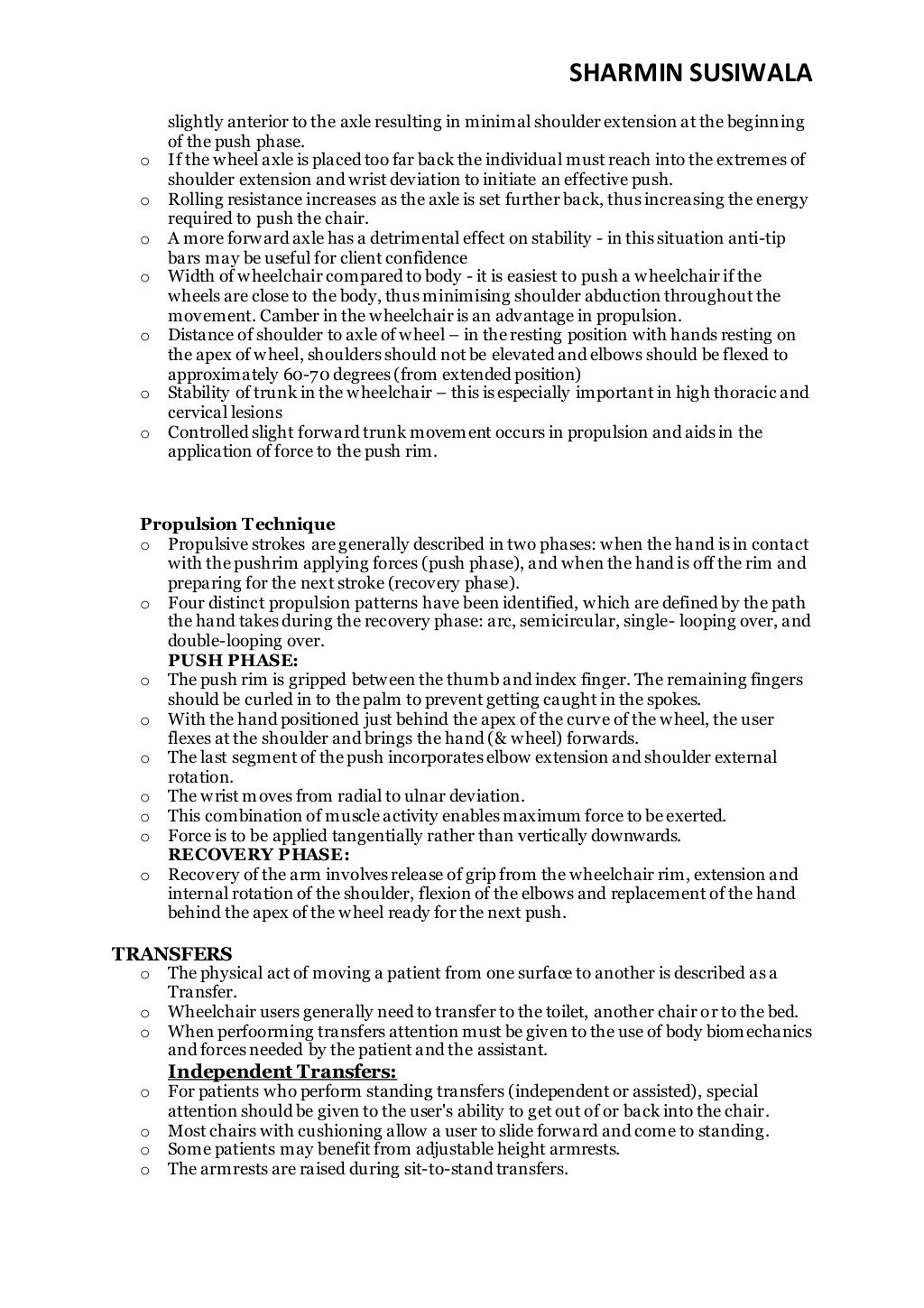 Wheelchair Prescription