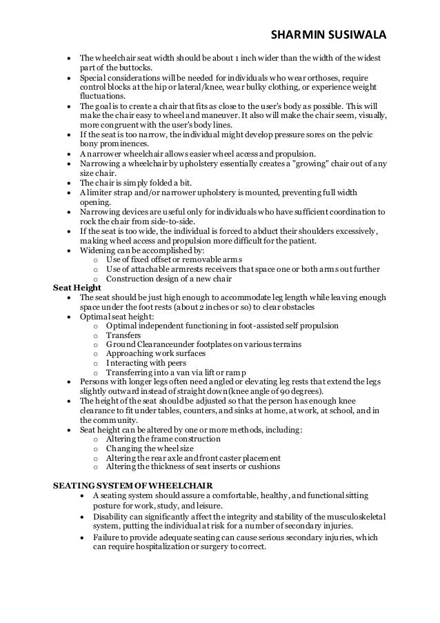 Wheelchair Prescription