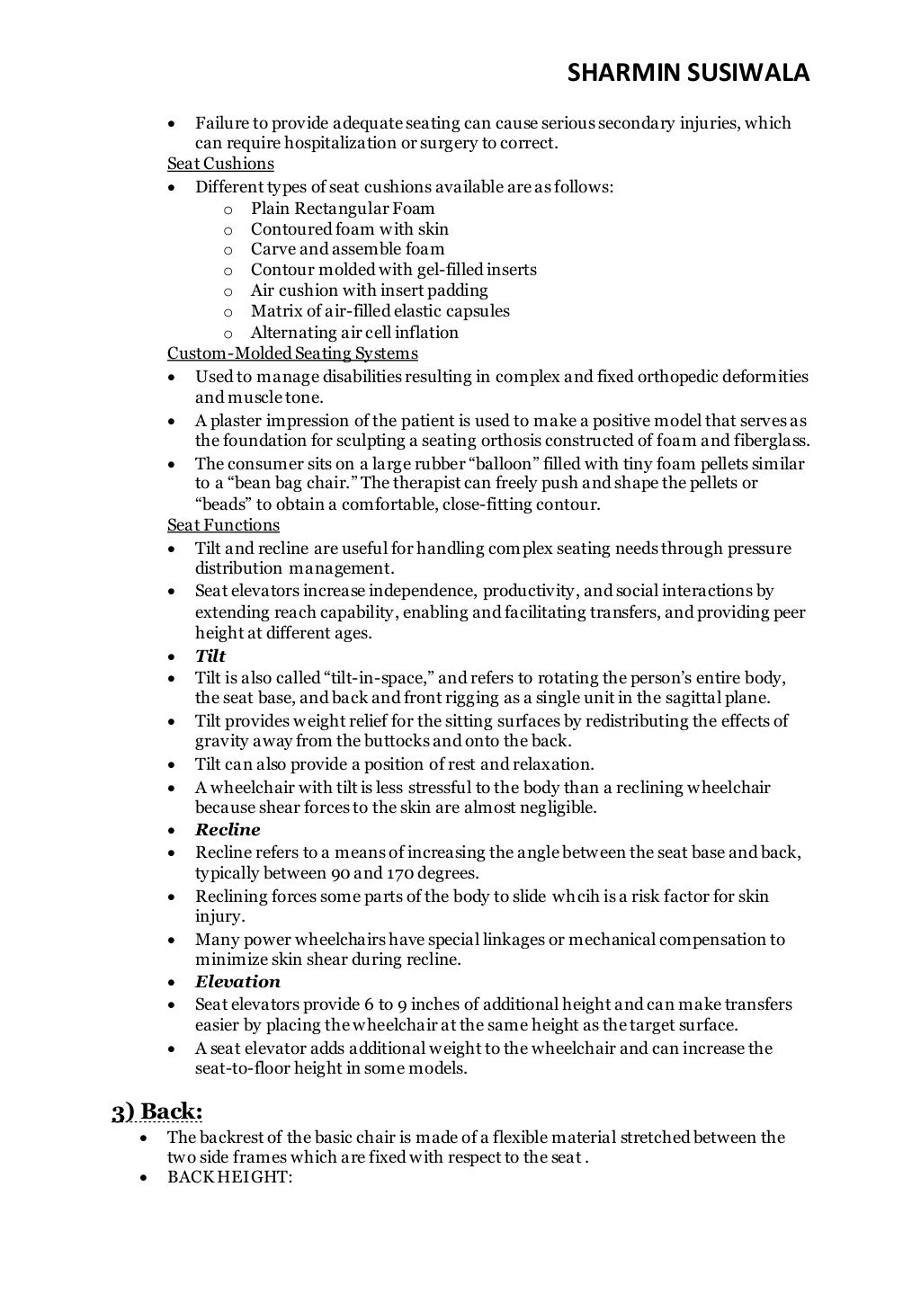 Wheelchair Prescription