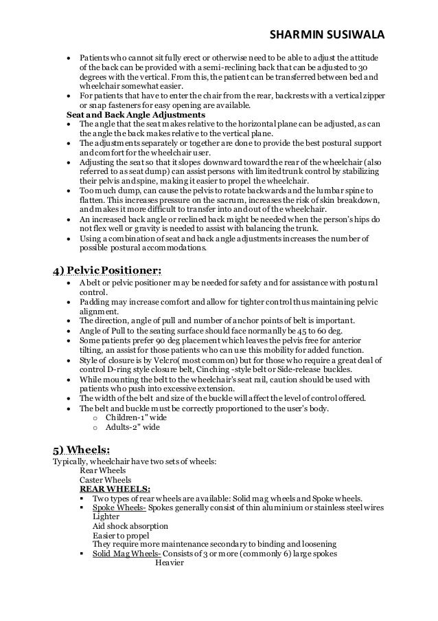 Wheelchair Prescription