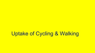 Uptake of Cycling & Walking

 