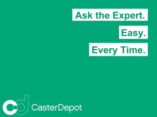 Ask the Expert.
Easy.
Every Time.
 