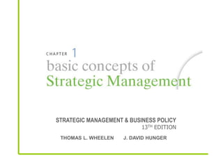 STRATEGIC MANAGEMENT & BUSINESS POLICY
13TH EDITION
THOMAS L. WHEELEN J. DAVID HUNGER
 