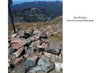 Taos Ski Runs From the second false peak 