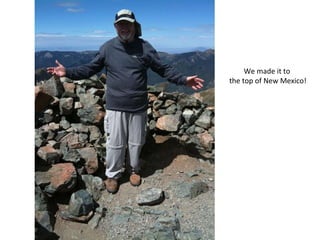 We made it to the top of New Mexico! 