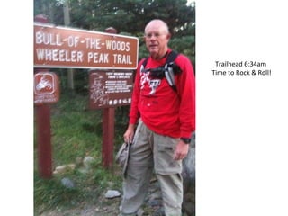 Trailhead 6:34am  Time to Rock & Roll! 