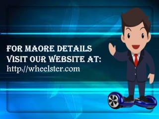 Wheelster hoverboard riding techniques