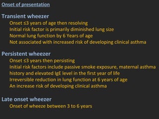Wheezy chest in pediatrics PPT