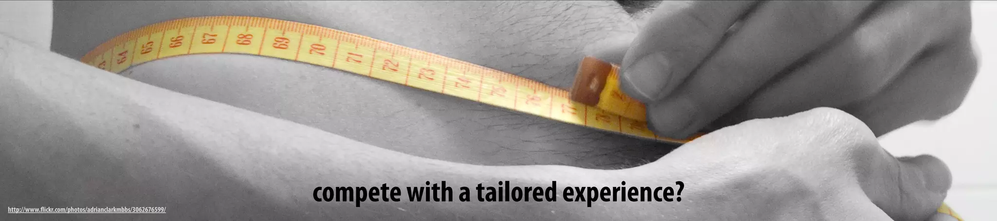 compete with a tailored experience?http://www.flickr.com/photos/adrianclarkmbbs/3062676599/
 