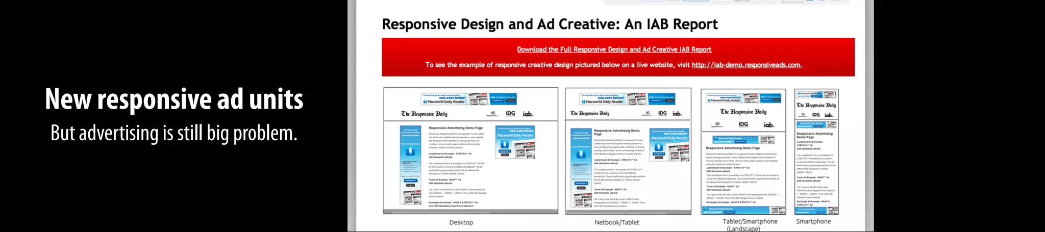 New responsive ad units
But advertising is still big problem.
 
