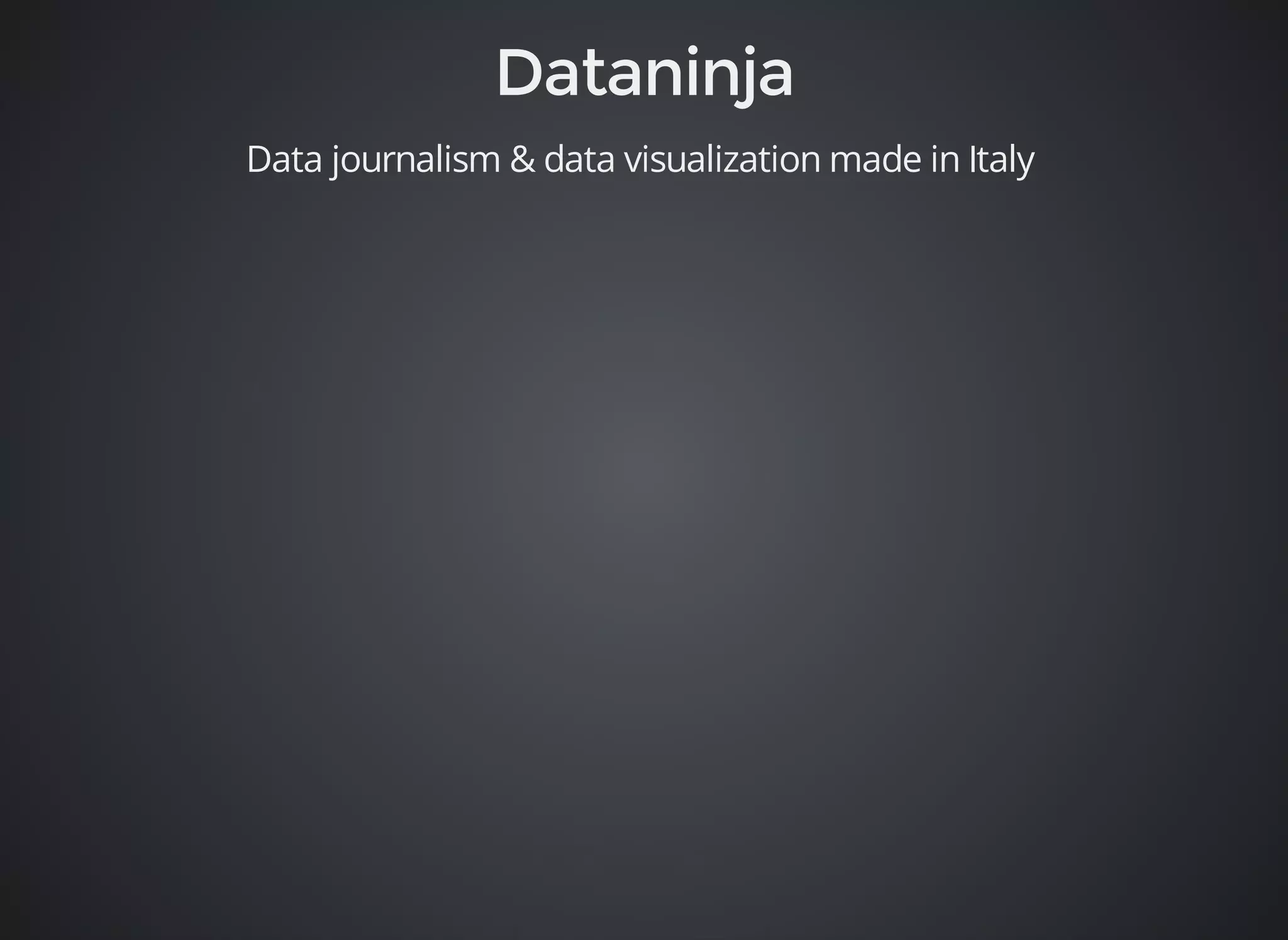 Data journalism & data visualization made in Italy 
 