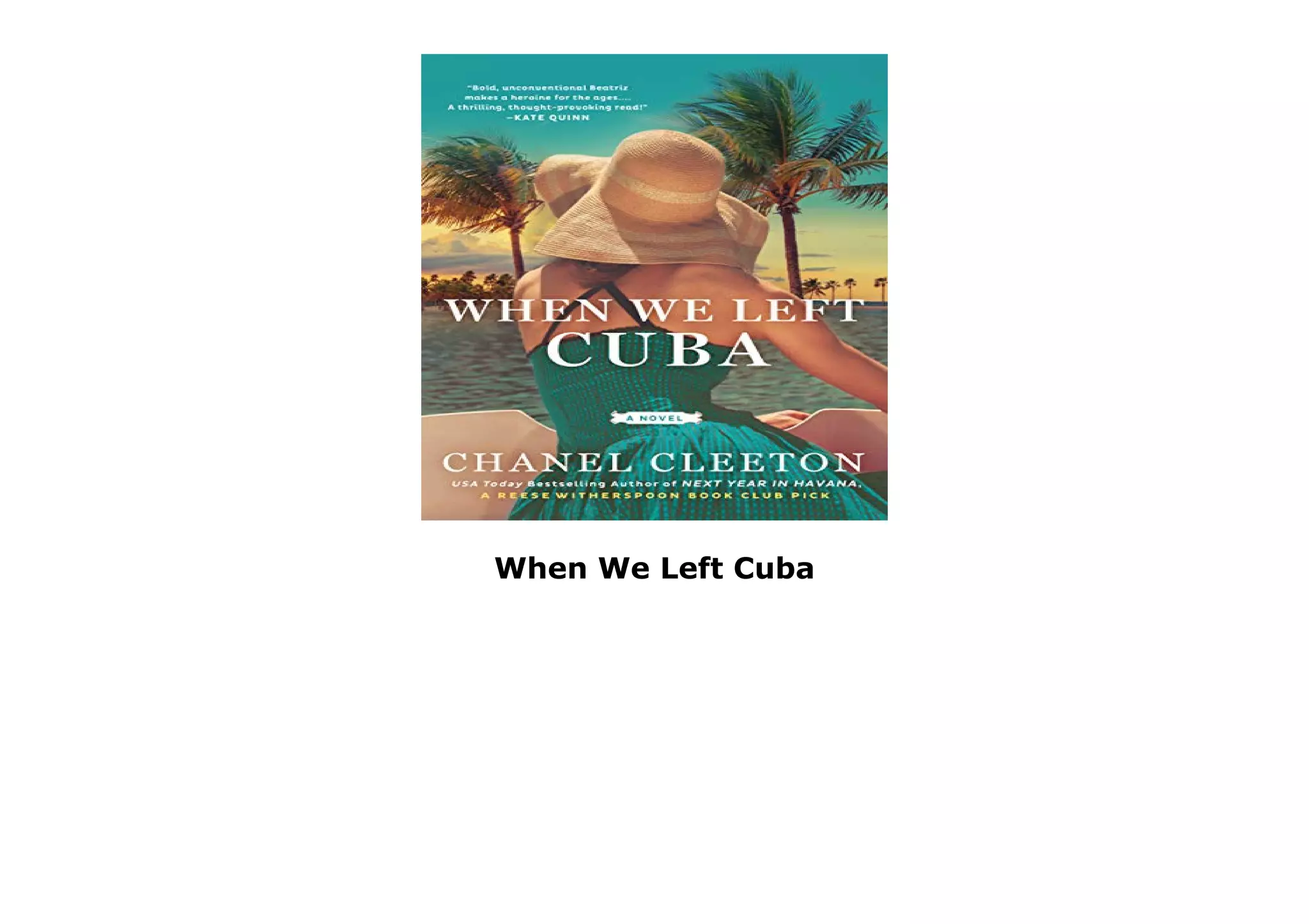 When We Left Cuba PPT