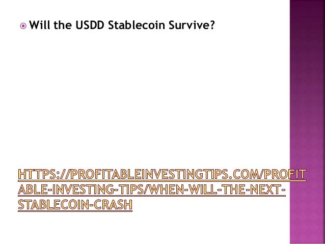 CNBC reports on the USDD situation and says they
doubt it will collapse. The reason is that this
stablecoin is not only pr...