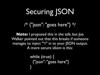 When Ajax Attacks! Web application security fundamentals