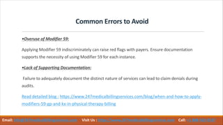 Modifier 59 Form.pdf When and How to Apply Modifiers 59 GP and KX in Physical Therapy ...