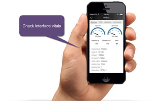 Check interface vitals 
 