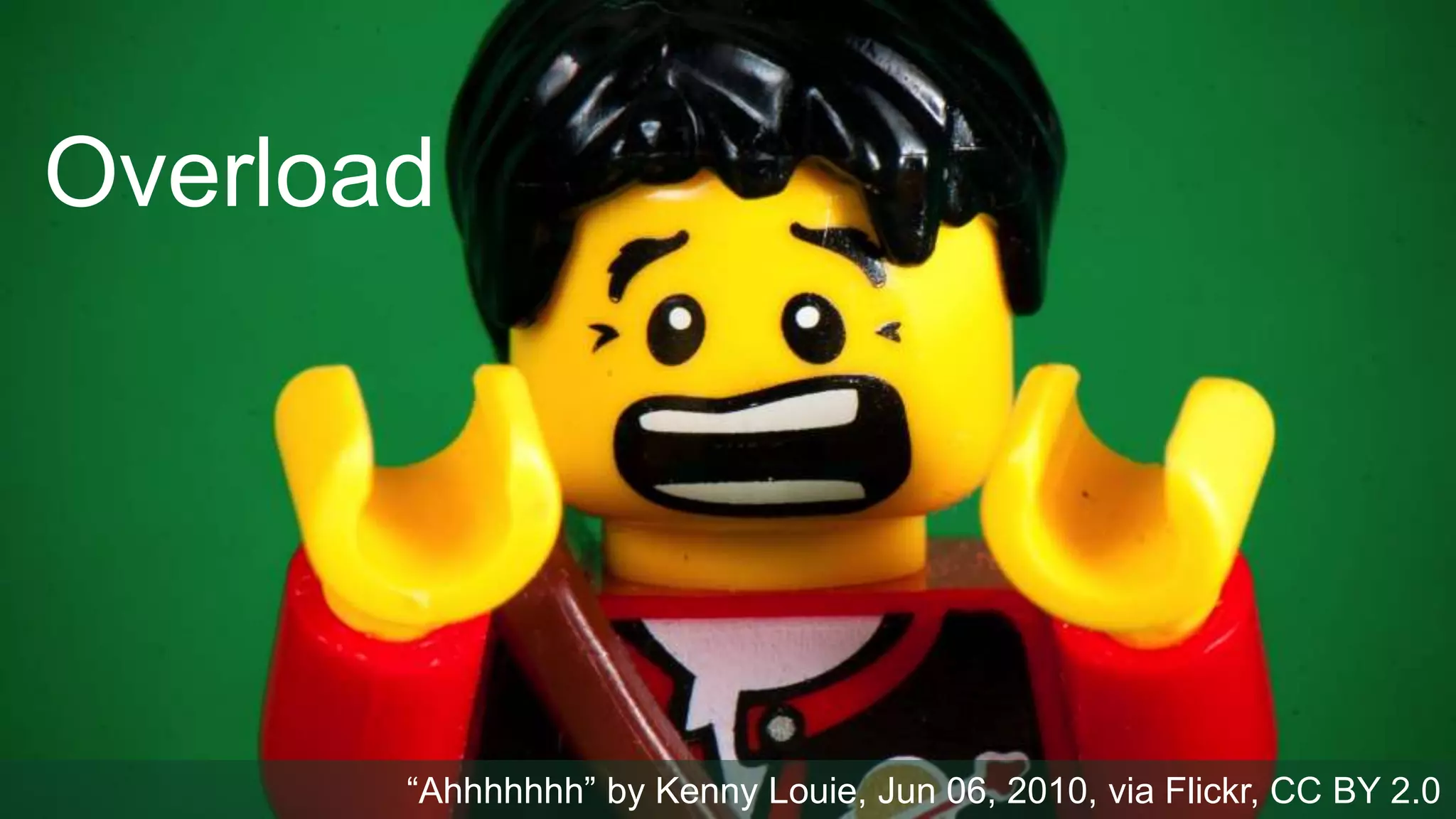 Overload
“Ahhhhhhh” by Kenny Louie, Jun 06, 2010, via Flickr, CC BY 2.0
 