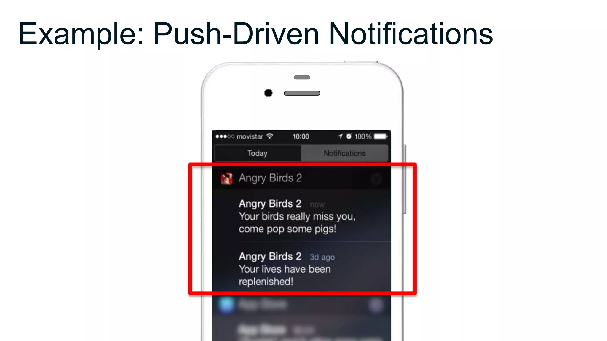 Example: Push-Driven Notifications
 
