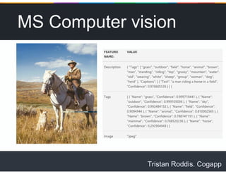 Tristan Roddis. Cogapp
MS Computer vision
 