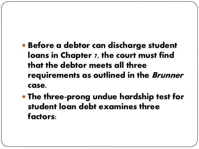When Can Student Loans Be Discharged In Bankruptcy?