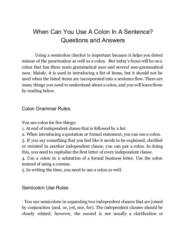 How To's Wiki 88: How To Use A Semicolon And A Colon
