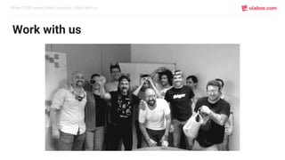 When CQRS meets Event Sourcing / Work with us
Work with us
 