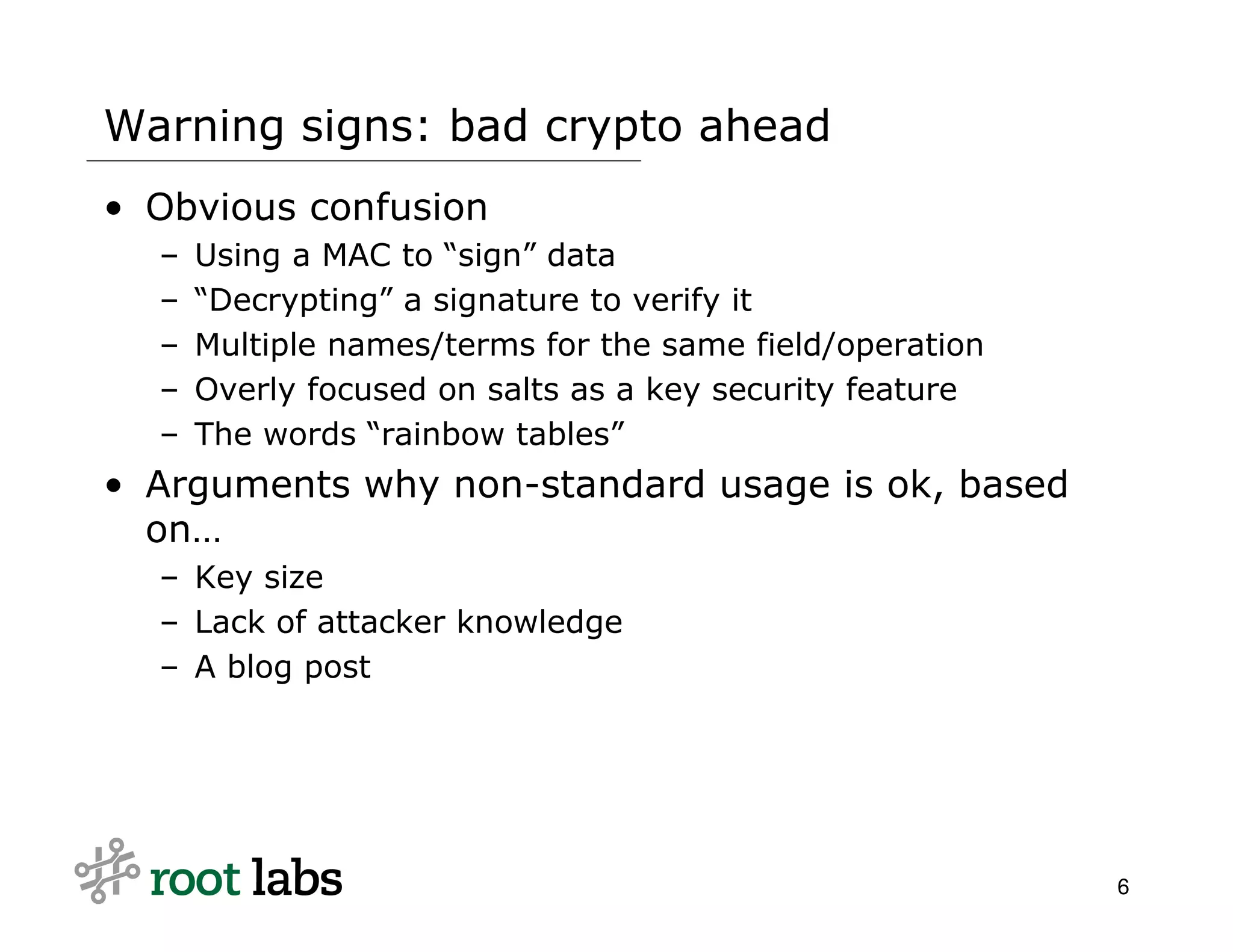 When Crypto Attacks! (Yahoo 2009)