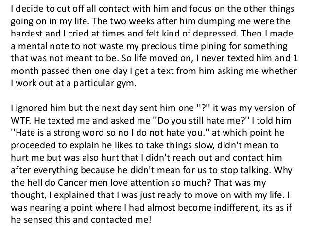 Dating cancer man