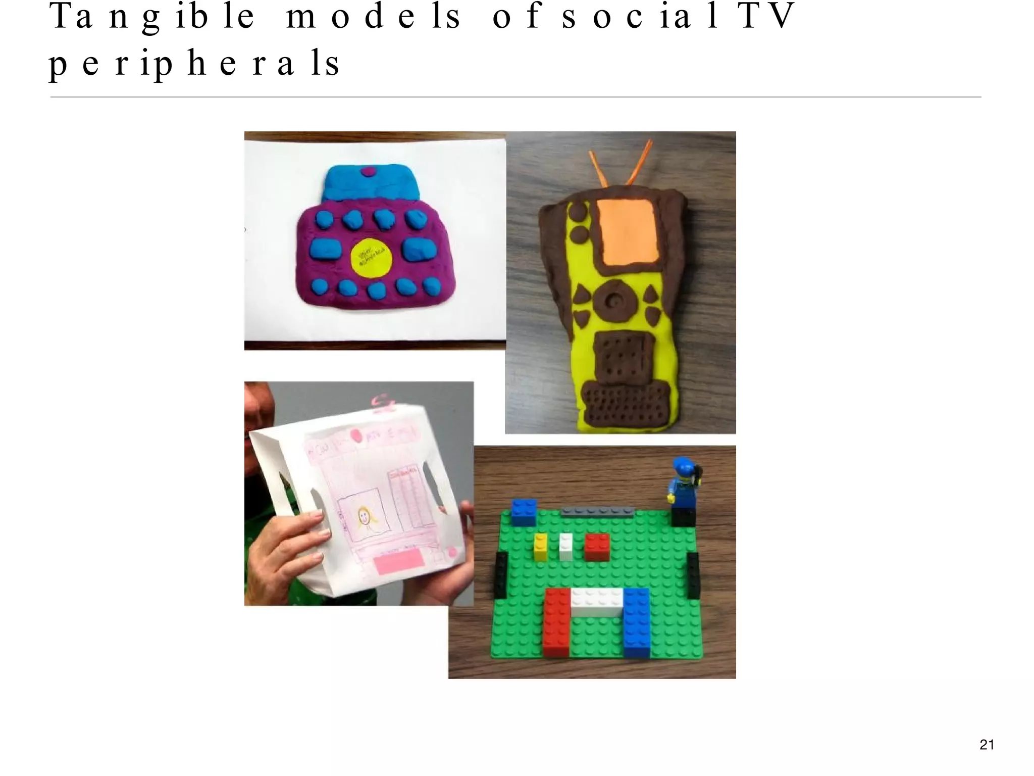 Tangible models of social TV peripherals 