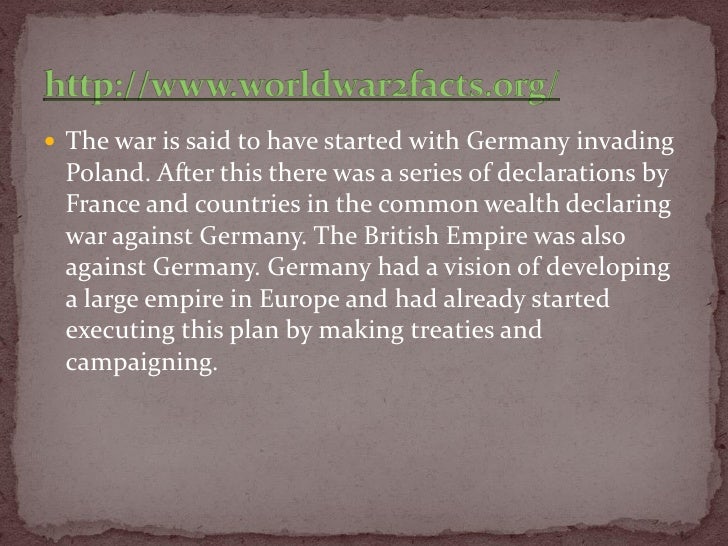 When Did World War Ii Start