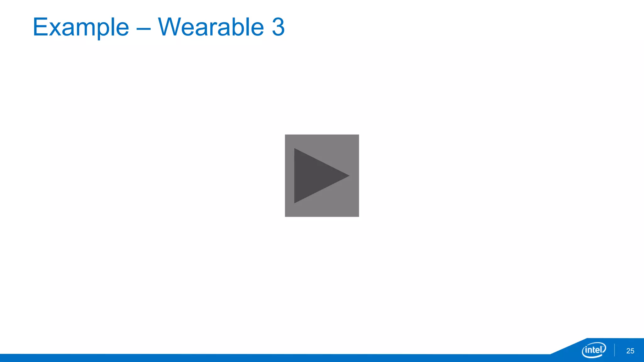 Example – Wearable 3
25
 