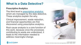 When Healthcare Data Analysts Fulfill the Data Detective Role