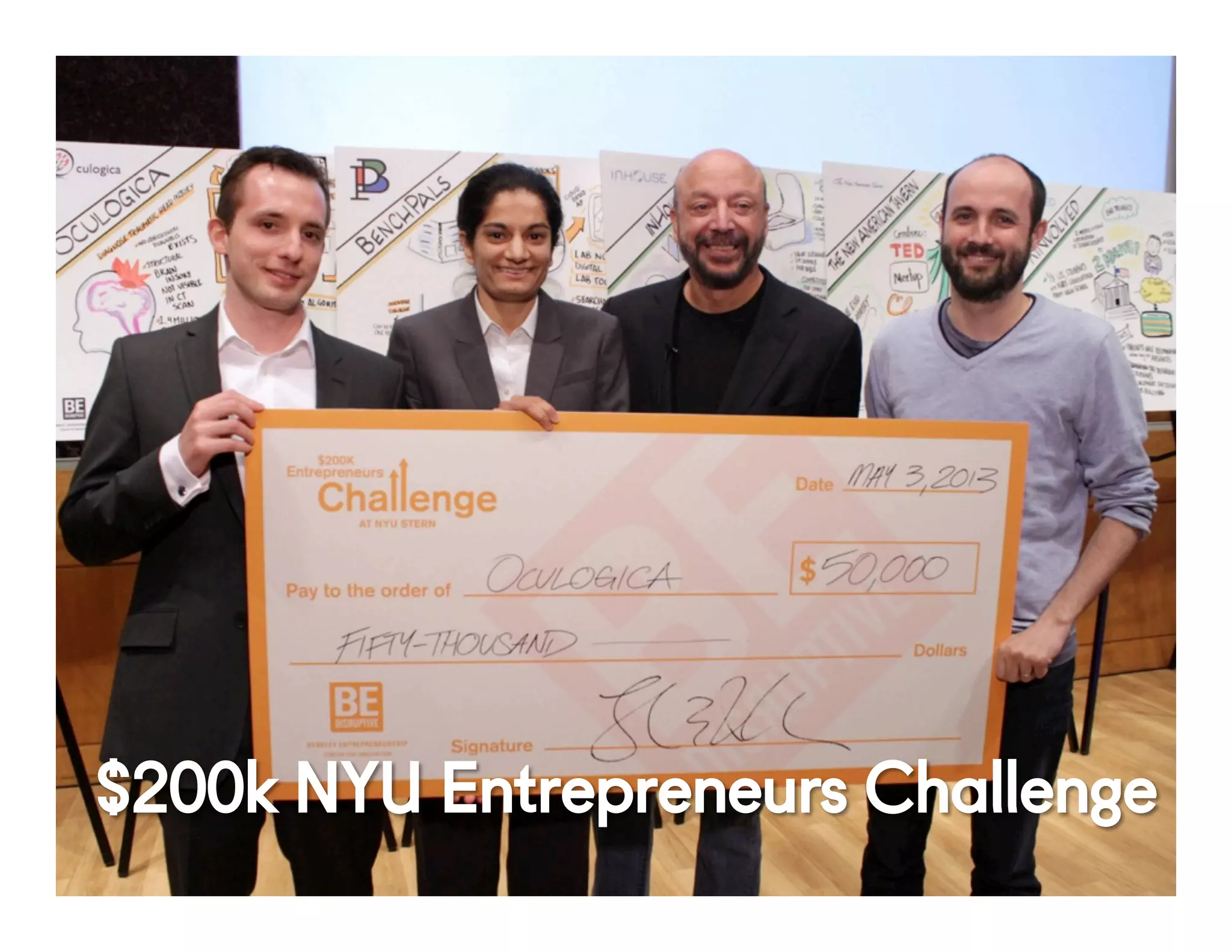 @NYUEntrepreneur52Conﬁden'al	
  
$200k NYU Entrepreneurs Challenge
 
