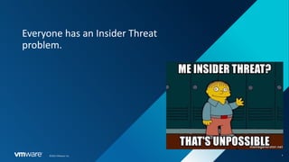 4
©2022 VMware, Inc.
Everyone has an Insider Threat
problem.
 