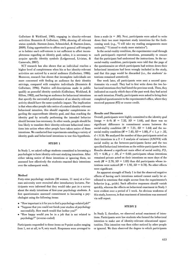 When Intentions Go Public Gollwitzer Pm Sheeran P Michalski V S