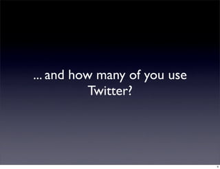 When Irc Met Twitter