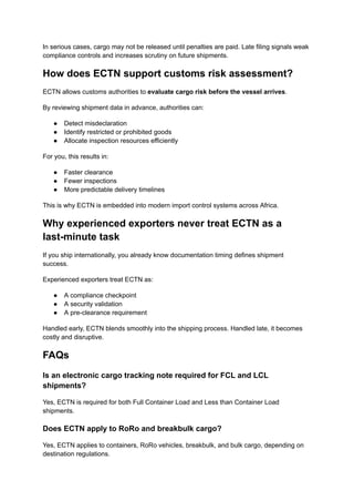 When Is an Electronic Cargo Tracking Note Required in the Shipping ...