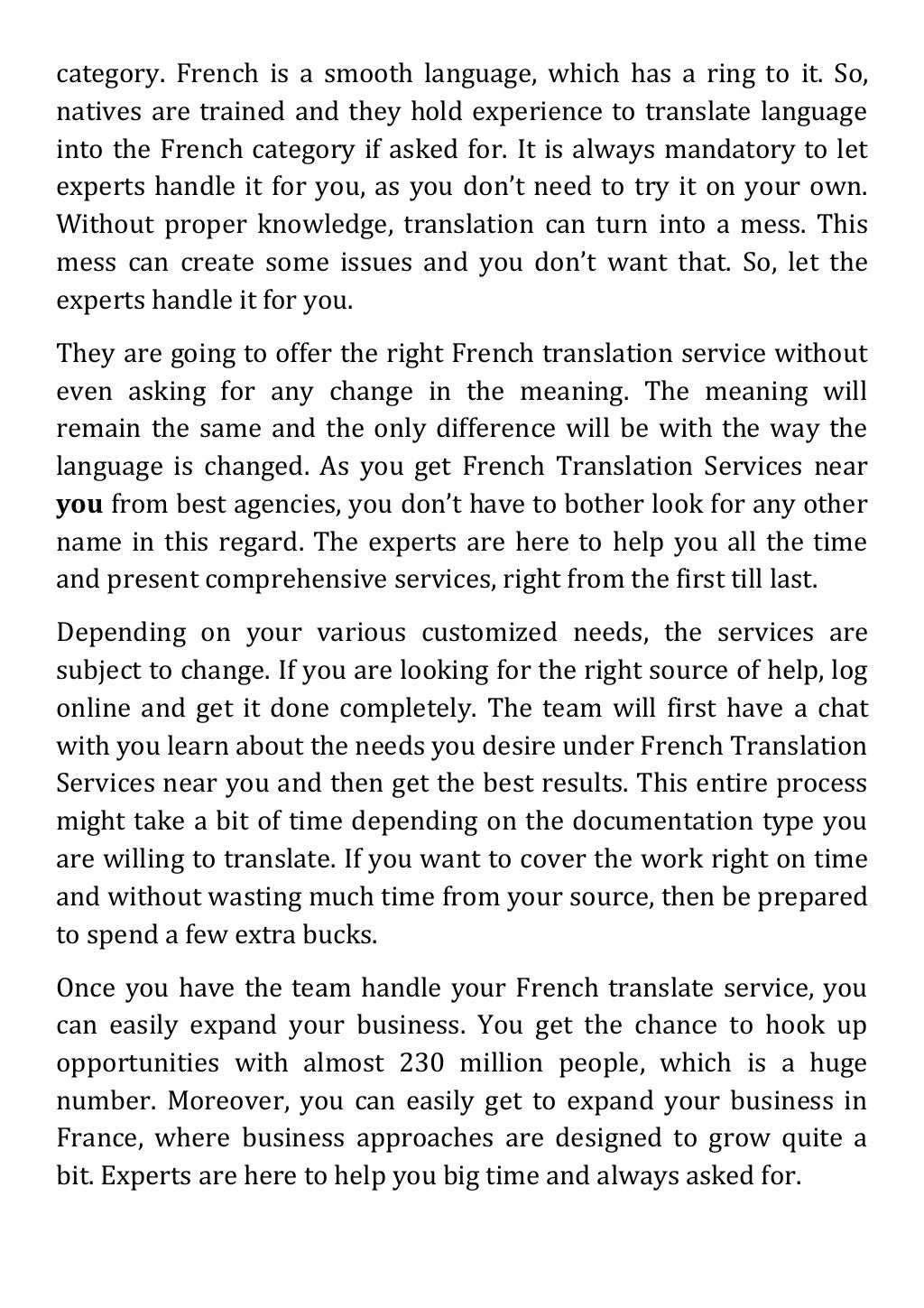 When Is The Right Time To Take Help Of French Translation Services