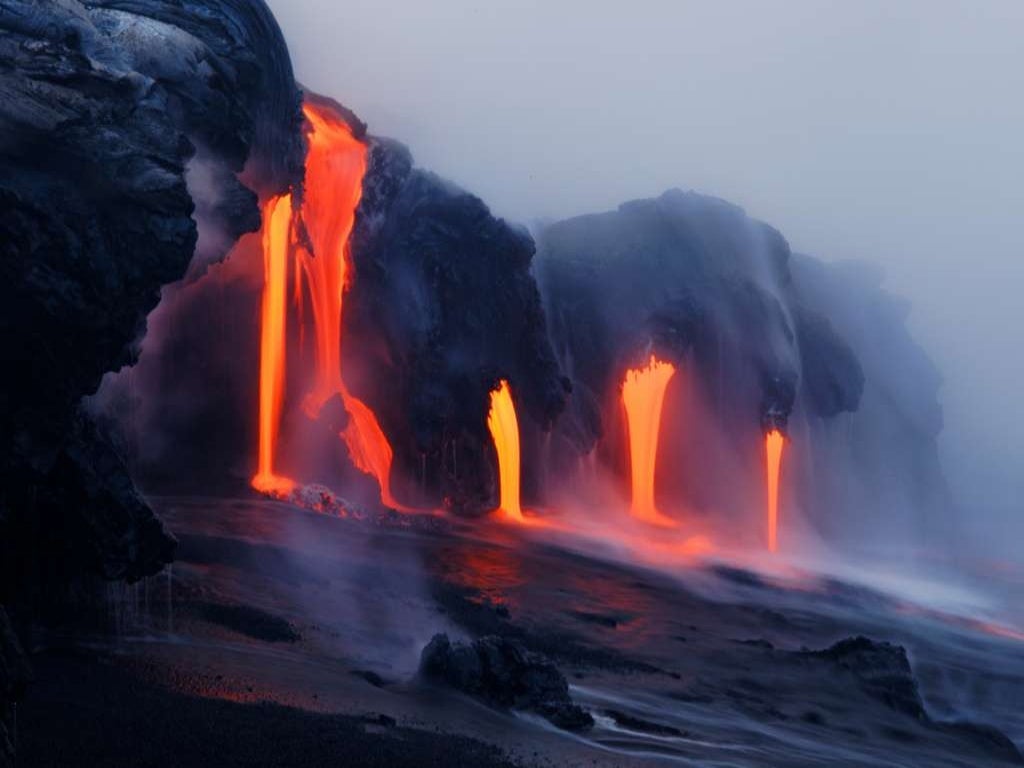 When lava meets water