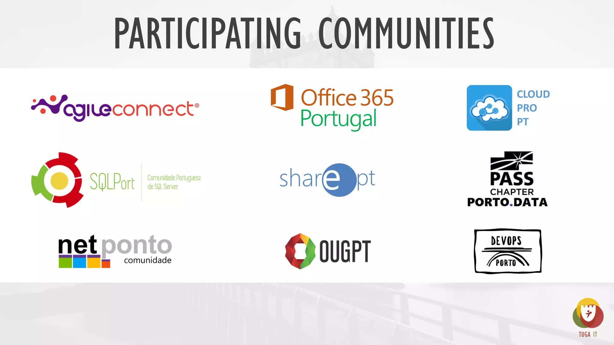 PARTICIPATING COMMUNITIES
CLOUD
PRO
PT
 